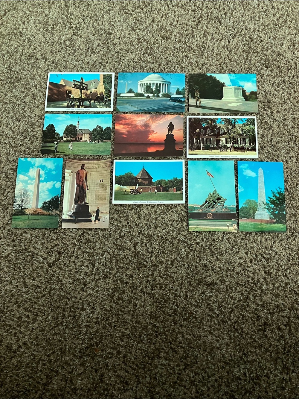 Vintage Postcard Lot - Scenic Washington D.C. Views - Blue & Green